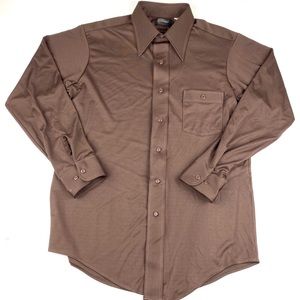 Vintage 70s JCPenney ultressa polyester shirt Sz M